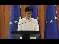 Conferință susținută de Președinta Maia Sandu și Comisara europeană pentru Extindere, Marta Kos