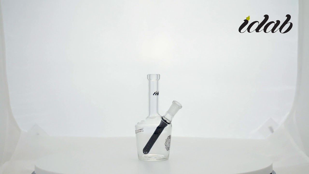 Small Chaos Dichro Worked Stem Bottle Rig 10mm Female Joint by iDab Glass