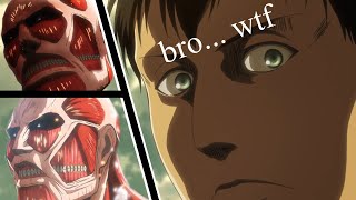 5 minutes of Bertholdt giving People the Side Eye 😒 (AOT)