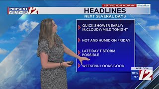 WPRI 12 Weather Forecast 7/9/26