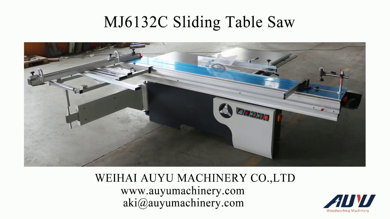 Sliding Table Panel Saw MJ6132C Operation Video