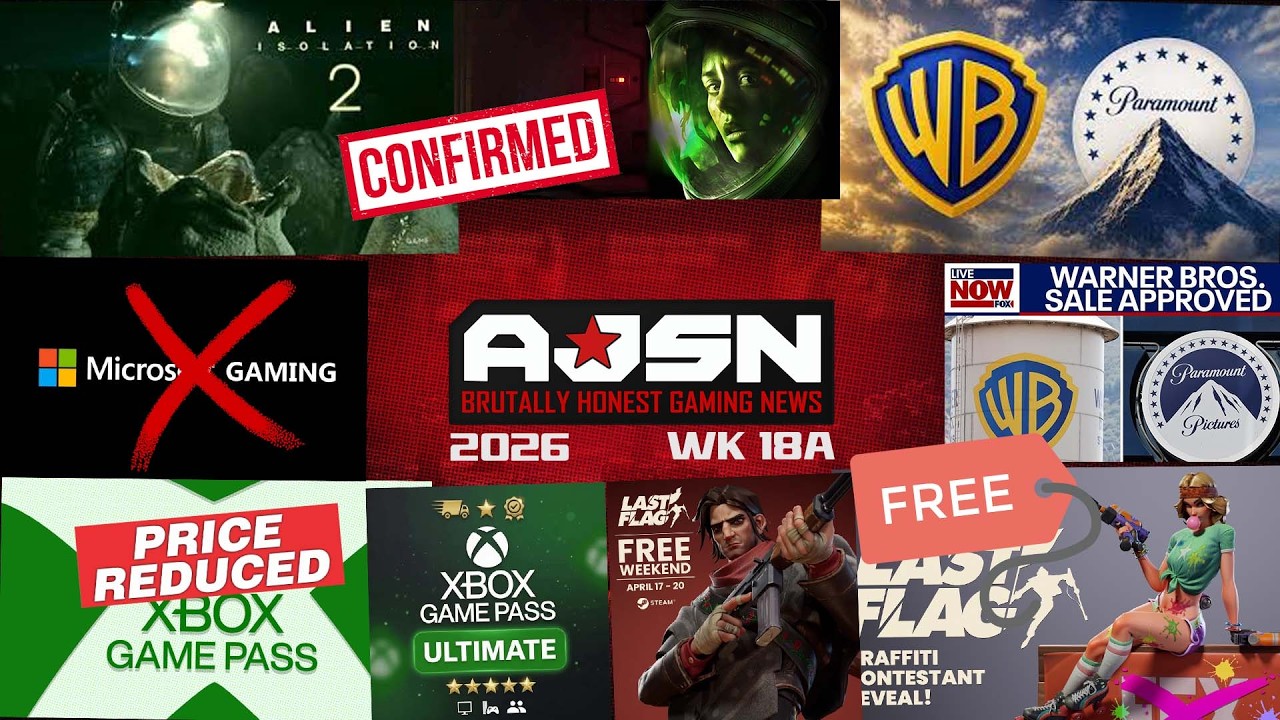 AJSN WK18A- ALIEN Isolation 2 ANNOUNCED!, WB Approves Paramount Buyout, Xbox REBRANDS/Reduces Price