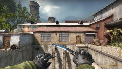 FLIP KNIFE CASE HARDENED BLUE GEM (WELL WORN) 70%