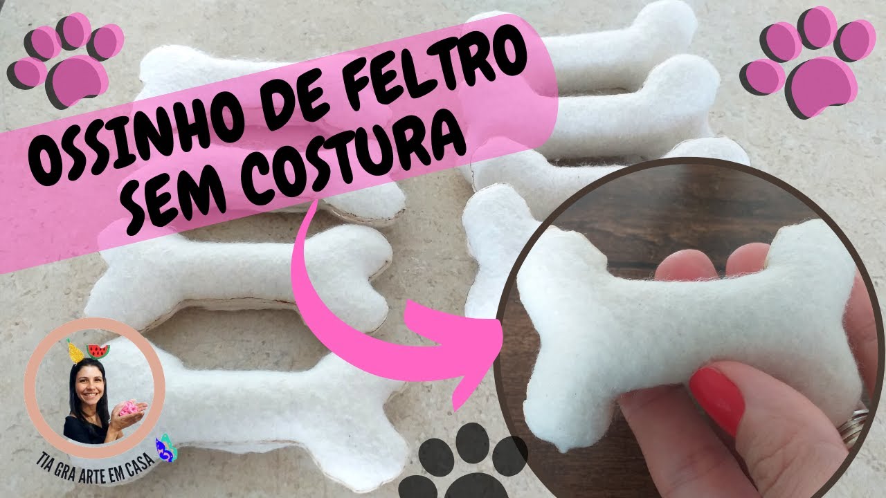 Ossinho de Feltro Sem Costura no Ferro de Solda FÁCIL