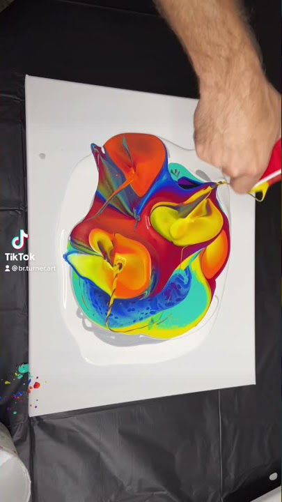 Acrylic Pouring for Beginners : Liquitex Pouring Medium & Lots of Paint