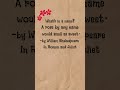 #shakespeare's famous quote# beautiful life#literature