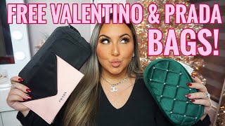 FREE PRADA, VALENTINO & JIMMY CHOO BAG!! Ulta's Free Gifts! Vlogmas Day 13