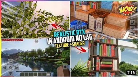 Minecraft 1.19+ Texture+shaders RTX🔥! INSANE RTX IN MCPE🥰 || EntityRockstar
