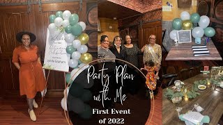 Party Plan With Me | My First Party of 2022 | Retirement Party Setup