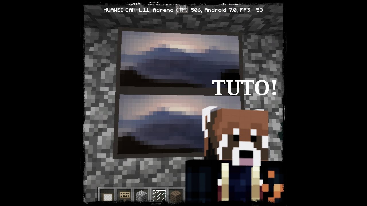 (TUTO) Comment faire un passage secret dans une tableau MCPE - YouTube