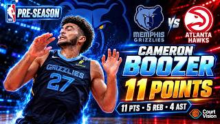 Cameron Boozer - 11 Points, 4 Assists, 5 Rebounds vs Hawks - 2026-27 Preseason