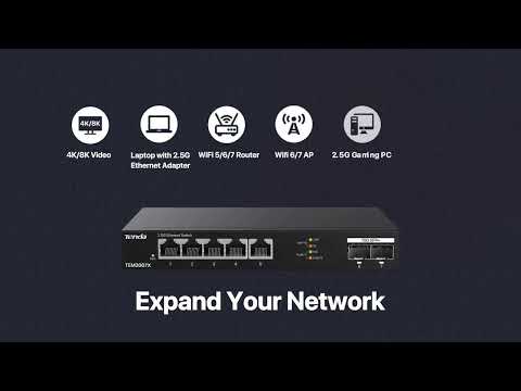 5 Port 2 5G Ethernet Switch with 2 10G SFP+ slots