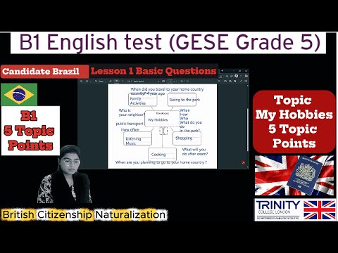 B1 English Test (GESE Grade 5) | SELT British Citizenship| Trinity College London ILR UK