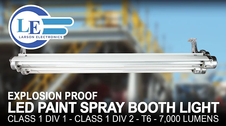 Explosion Proof LED Paint Spray Booth light - Class 1 Div 1 - Class 1 Div 2 - T6 - 7,000 Lumens