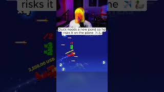 Duck needs a new pond so he tries to make money off of it through this!  #entertainment #fortnite