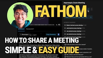 How To Share A Fathom Video Meeting: Easy Step-By-Step Guide