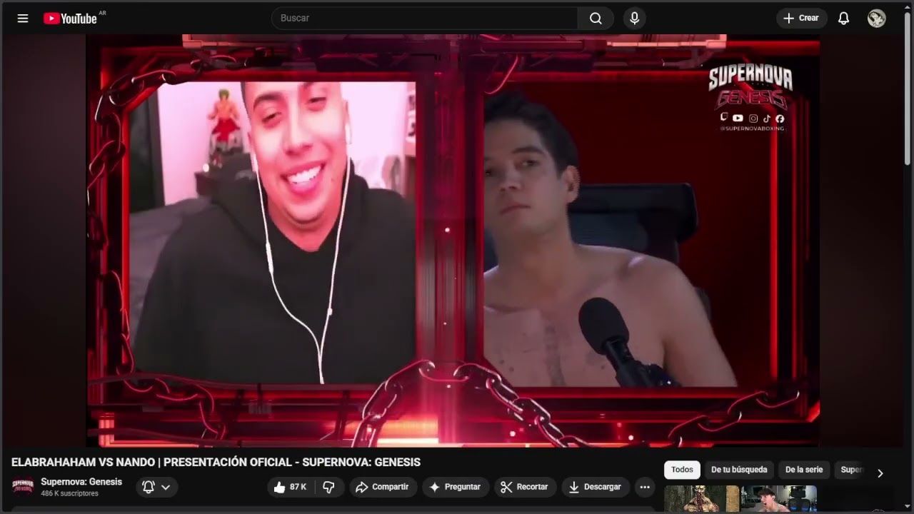 Reaccionando a la pelea de abraham y Nando