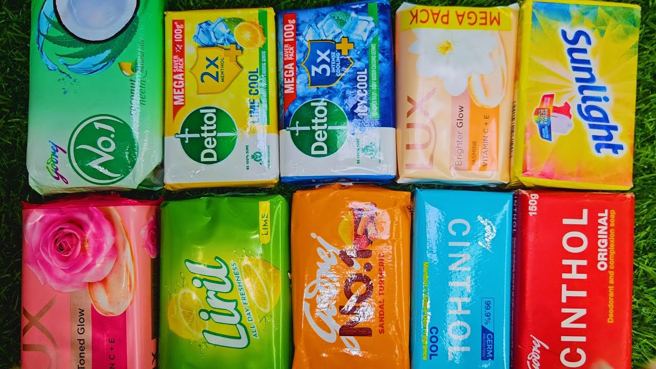 Satisfying Soap Unwrapping & Cutting ASMR | Colorful Soap Bars Sounds