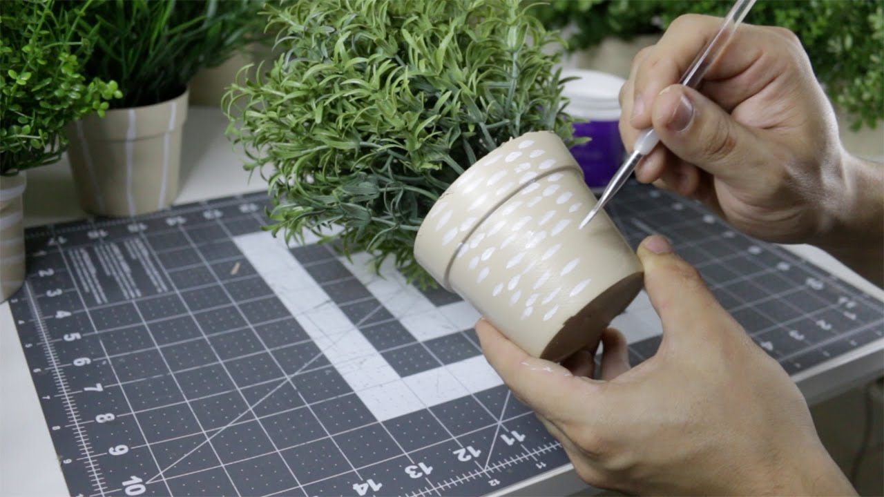 DIY Ikea Flower Pots Makeover YouTube