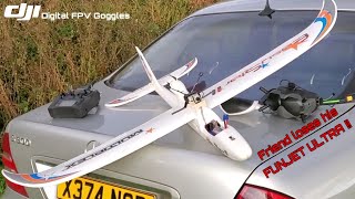 Plane Crazy Multiplex Easystar 2 with Dji fpv gear, Funjet Ultra crashes! Hobbyzone Carbon Cub...