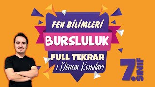 7.Sınıf Bursluluk Fen Bilimleri Full Tekrar 1.Dönem Konulari 7Den 8E Geçenler