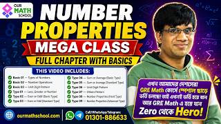 Number Properties Mega Class | Full Chapter with Basics | GRE Quant Preparation in Bangla
