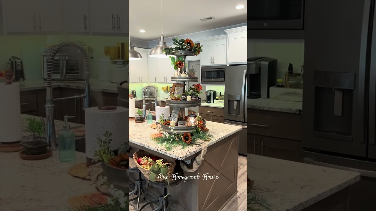 Antique Farmhouse Style Kitchen Design 🐝🐝🐝 Click to see full tour!