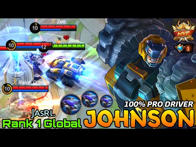 100% Teamfight Participation Johnson No.1 Indonesia MVP Play! - Top 1 Global Johnson by Jᴀsʀι. - ML class=