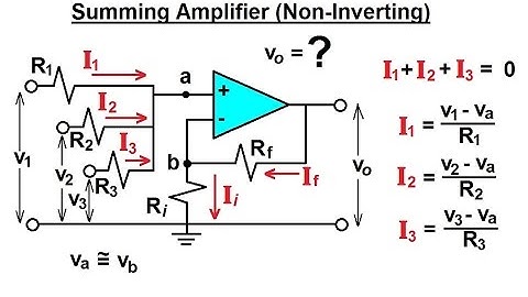 Electrical Engineering: Ch 5: Operational Amp (8 of 28) Summing Amplifier (Non-Inverting)