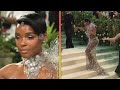 Janelle Monáe Avoids Near Tumble Down Met Gala Steps!