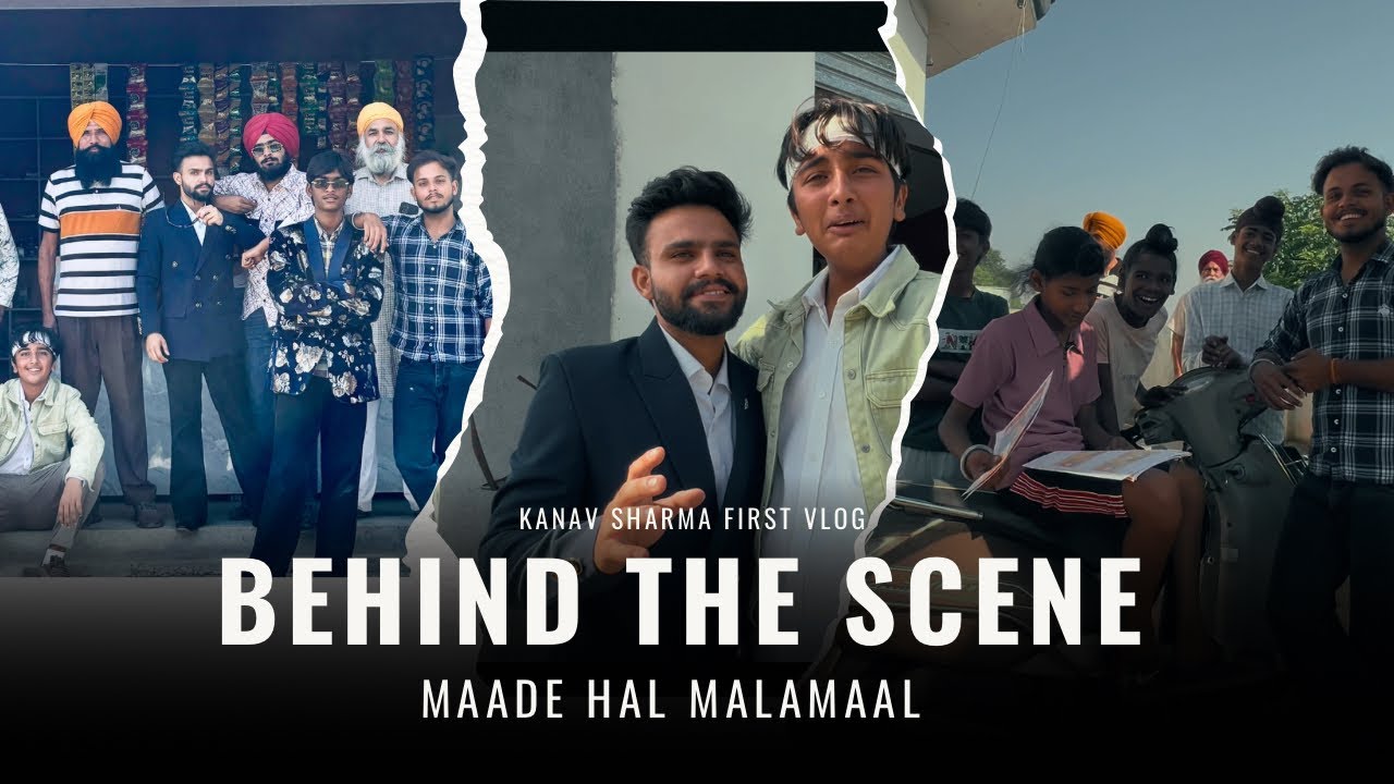 FIRST VLOG 🎬 | Behind The Scenes of “Maade Haal Maalamal” Shoot | Gurnaaz Chahal | Punjabi BTS
