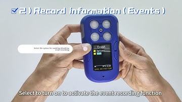 MST410 Portable multi-gas detector Short message(MSG)