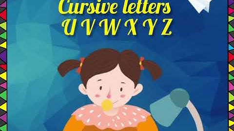 Cursive letters U V W X Y Z | Capital letters