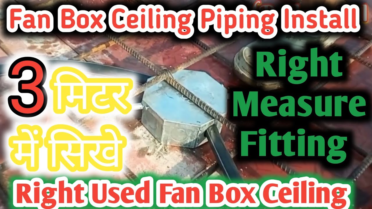 Fan Box Ceiling Piping Install | Piping Fan Box Ceiling Installation 😭 ...