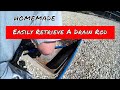 Easily retrieve a drain rod