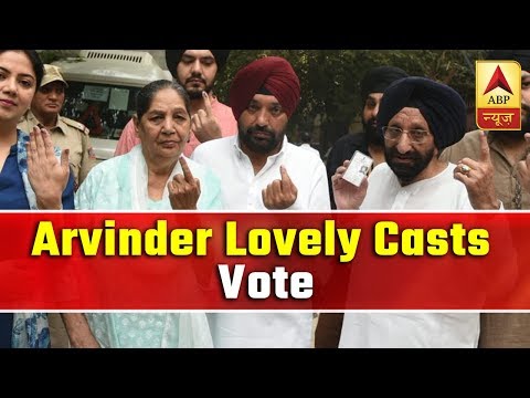 Arvinder Lovely casts vote, says 'assured of people's love'