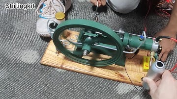 RUN Video with Slower Speed of Vintage Horizontal Mill Engine Stationary Engine Model