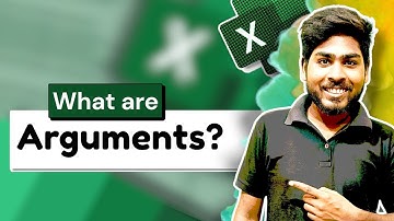 ARGUMENTS In Excel Part 1 | Rahul Devraj