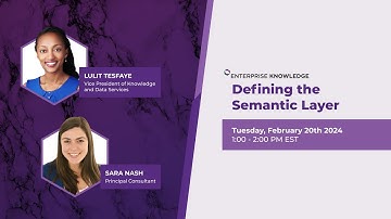 Defining the Semantic Layer Webinar