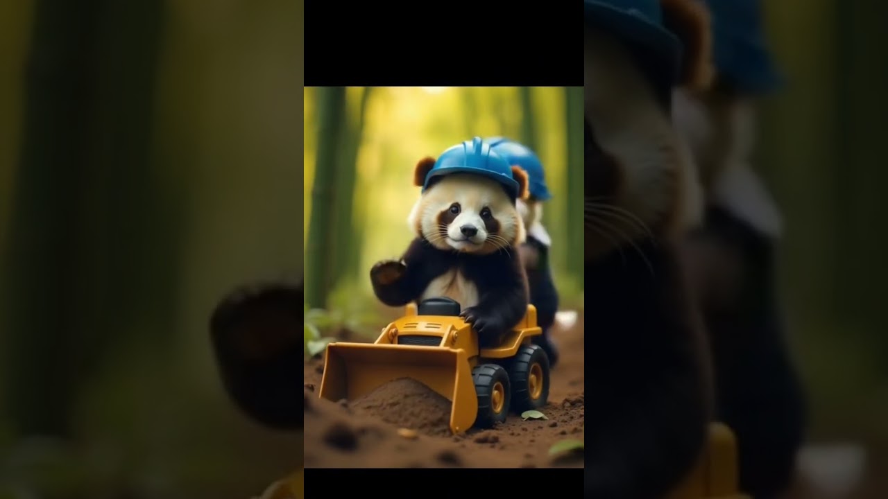 kids animation panda character fantasy world animal in human worl
