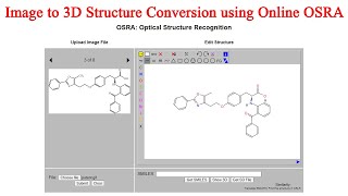 Details Image to 3D Structure Conversion using Online OSRA #bioinformatics #osra #structure #chemical #nci Guide