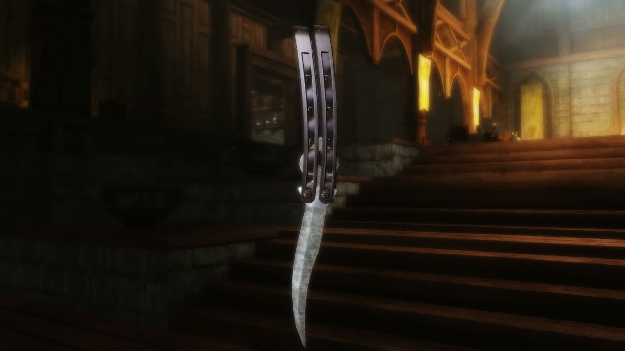 Valders Lucky Dagger Redone-Animated Balisong