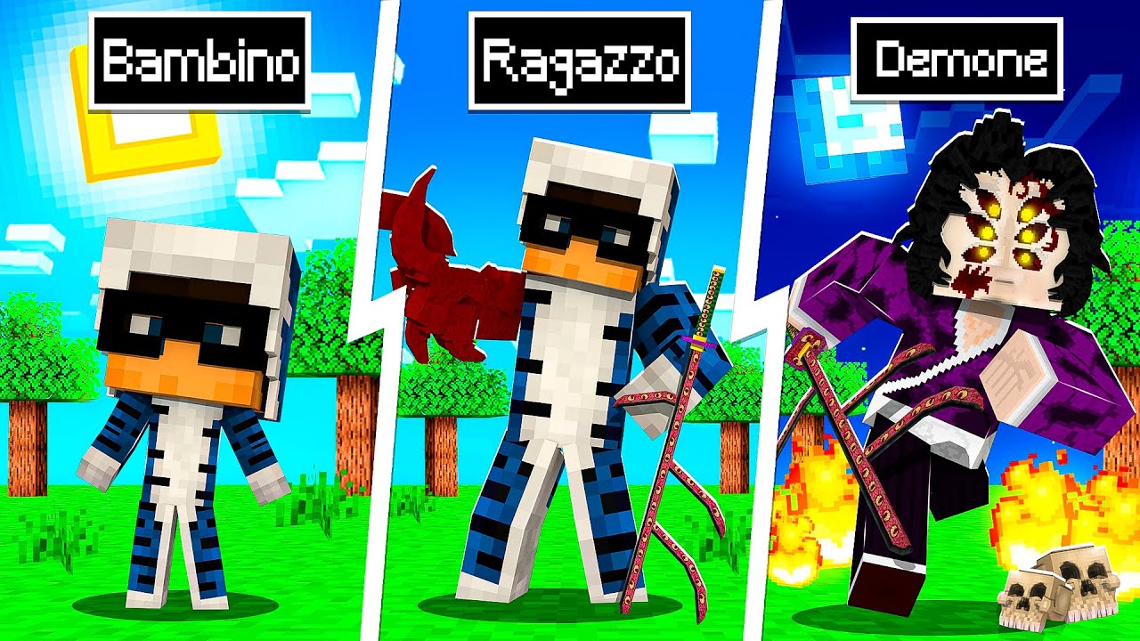 SONO DIVENTATO UN DEMONE SU MINECRAFT - DEMON SLAYER ITA