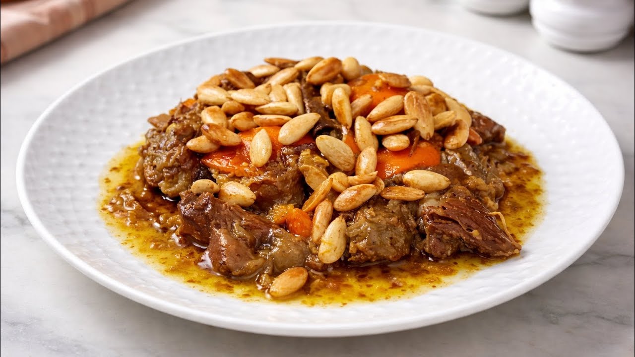 طنجية لحم بالبرتقال معسلة… نكهة مغربية بلمسة راقية ومذاق ما يتفوّت!