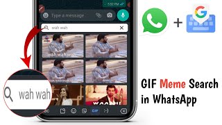 how to send gif image from whatsapp search gif image on WhatsApp G-board gif image on off 2021 screenshot 5