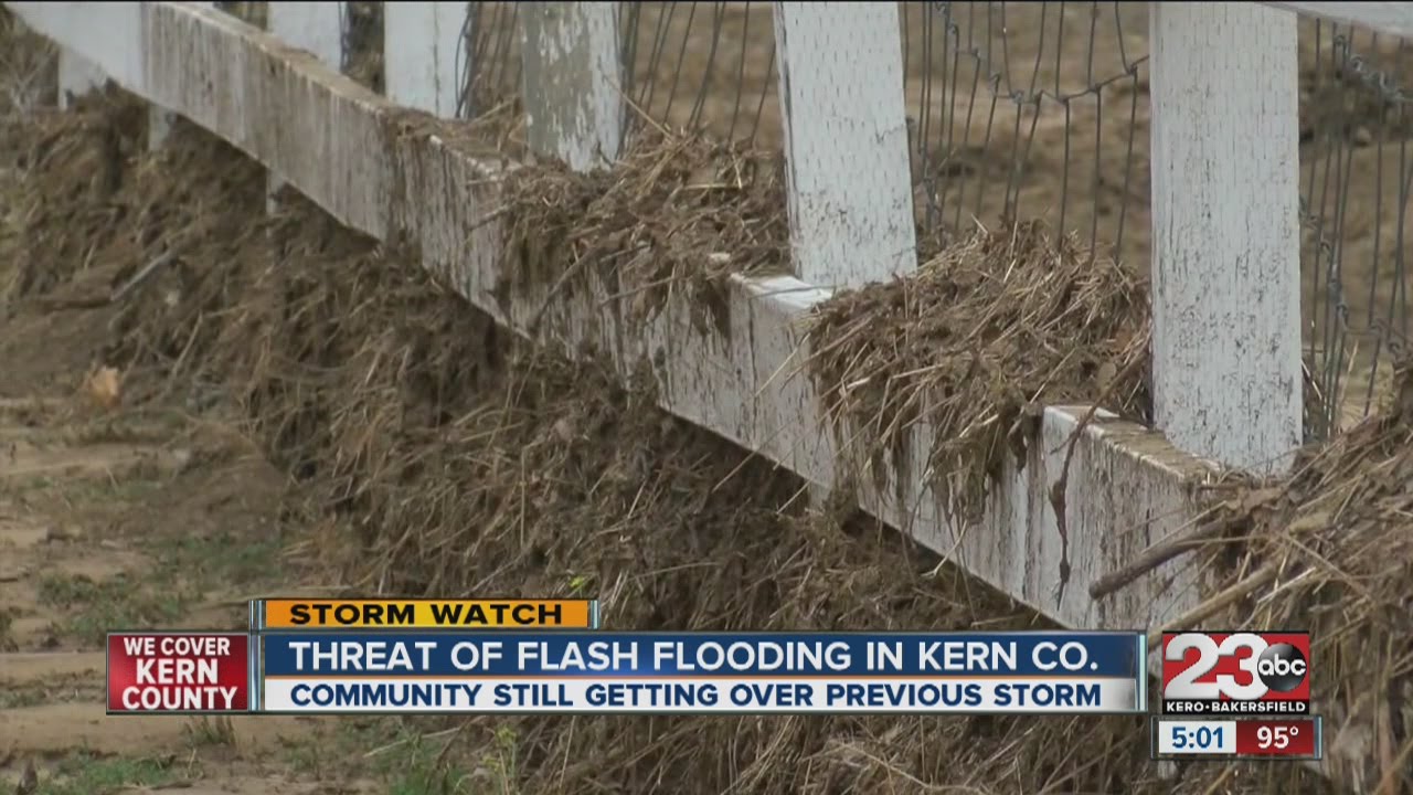 Threat of Flash Flooding in Tehachapi - YouTube