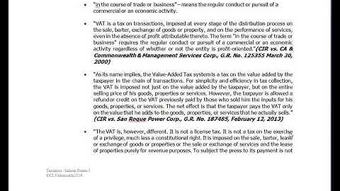 Taxation NIRC - Section 105 (VAT)