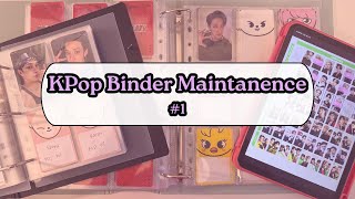 Binder Maintenance 1 💗 Resleeving and reorganizing my kpop collection