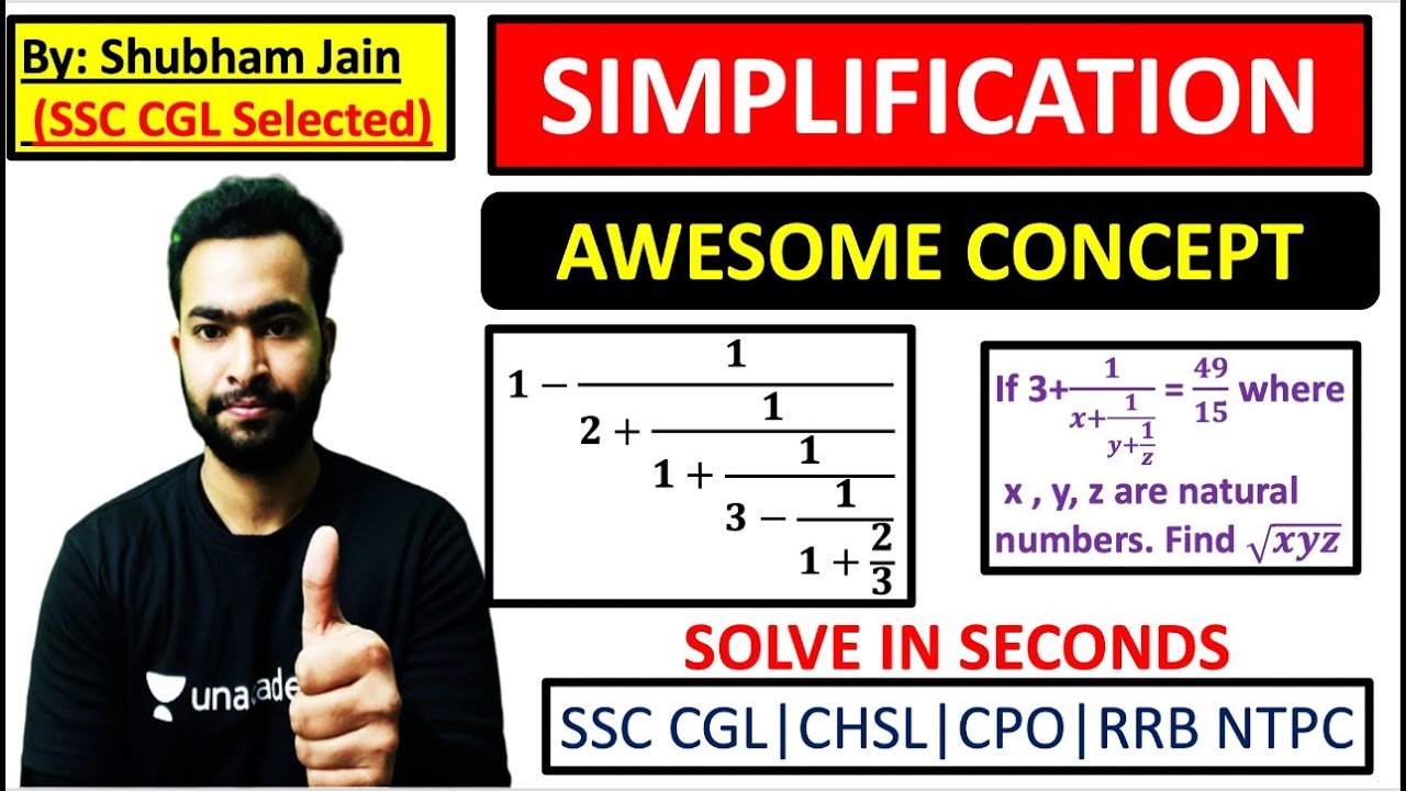 SIMPLIFICATION TRICKS | Solve with 100% Accuracy in Seconds | Shubham Jain
