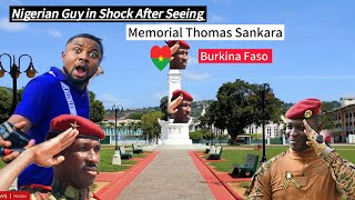 Nigerian Guy in Shocked After Seeing Memorial Thomas Sankara in Burkina Faso Ouagadougou